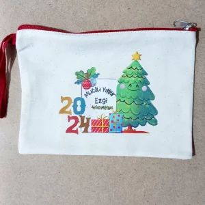 Yeni Yıl Çam Ağaçlı El Çantası