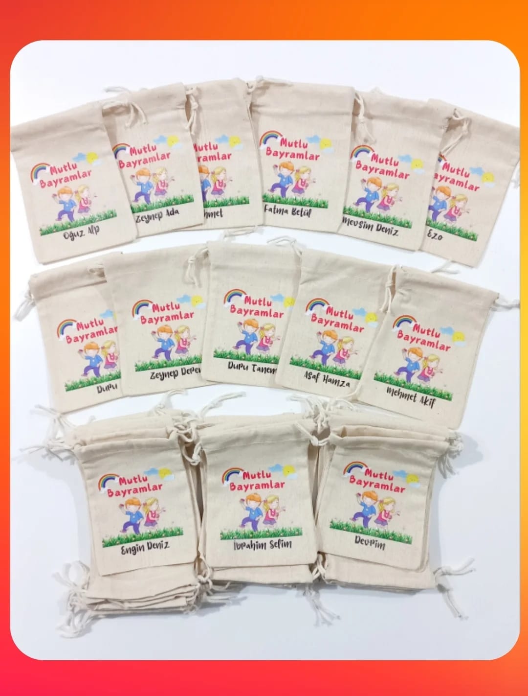 Mutlu Bayramlar Kesesi-isme özel seçeneği ile www.atolyemery.om